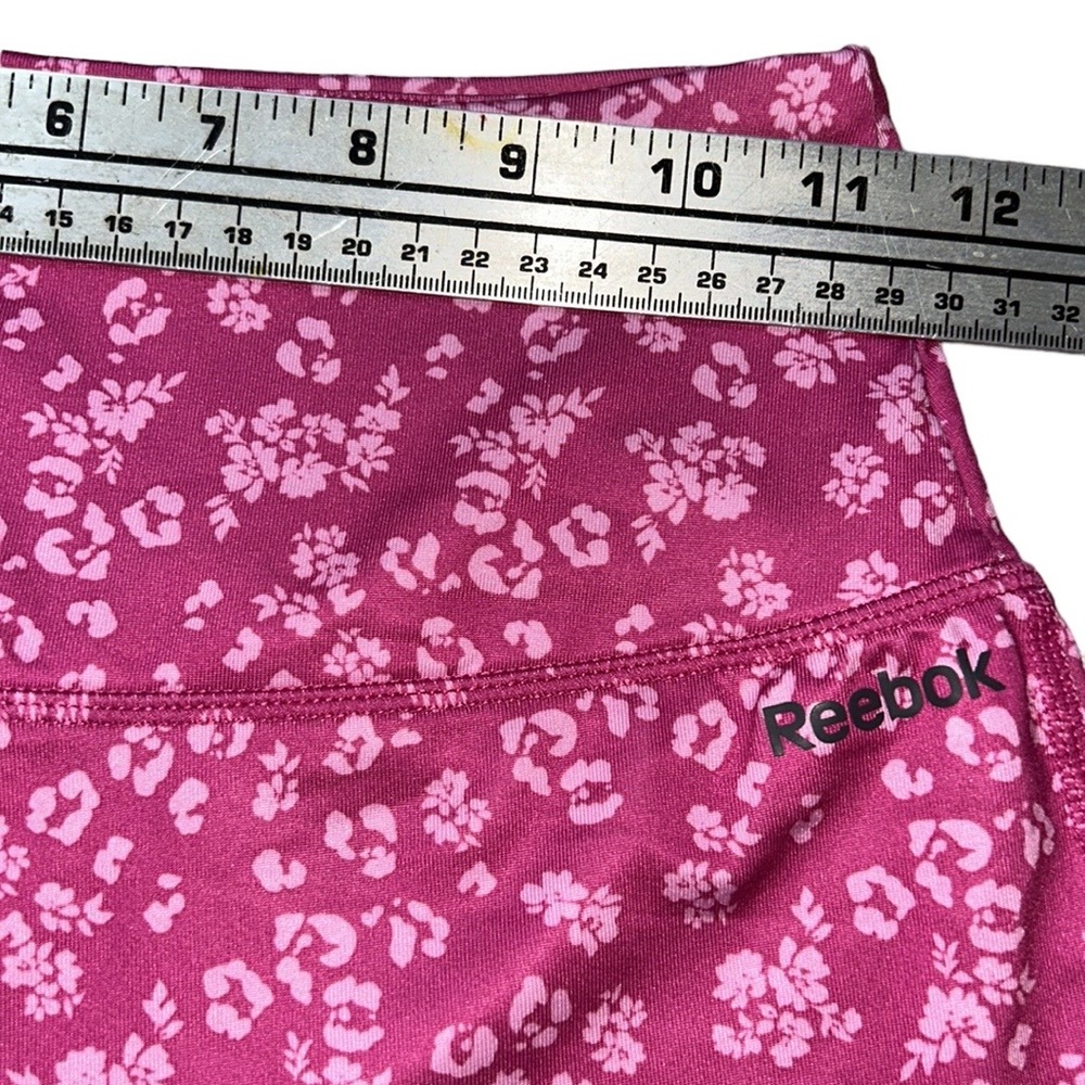 🦋Reebok Pink Floral Bike Shorts, Size Small - Picture 5 of 6
